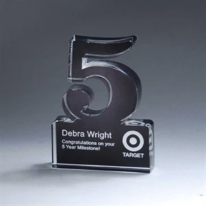 Freestanding 5 Year Anniversary Award