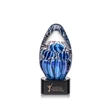 Contempo Award on Paragon Base - Black | https://www.bestnamebadges.com