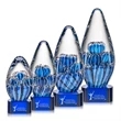 Contempo Award on Paragon Base - Blue | https://www.bestnamebadges.com