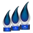 Delray Award on Paragon Base - Blue | https://www.bestnamebadges.com