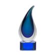 Delray Award on Paragon Base - Blue | https://www.bestnamebadges.com