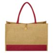 Jute Box Tote Bag | https://www.bestnamebadges.com