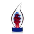 Trilogy Flame Award - Blue | https://www.bestnamebadges.com