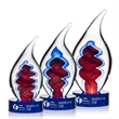Trilogy Flame Award - Blue | https://www.bestnamebadges.com