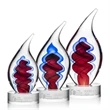 Trilogy Flame Award - Clear | https://www.bestnamebadges.com