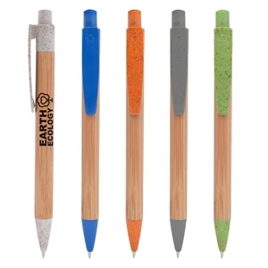 Bamboo Wheat Writer Pen | https://www.bestnamebadges.com