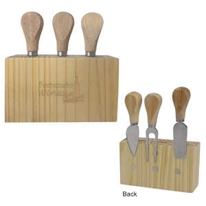 3-Piece Cheese Cutlery Set | https://www.bestnamebadges.com