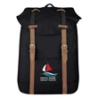 Flap Drawstring Backpack | https://www.bestnamebadges.com