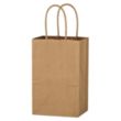 Kraft Paper Brown Shopping Bag - 5-1/4" x 8-1/4" | https://www.bestnamebadges.com