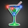 Martini Blinky Lights | https://www.bestnamebadges.com