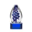 Expedia Award on Paragon Base - Blue | https://www.bestnamebadges.com