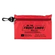 Milos Large Zipper Storage Pouch with Plastic Hook | https://www.bestnamebadges.com