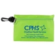 Milos Large Zipper Storage Pouch with Plastic Hook | https://www.bestnamebadges.com
