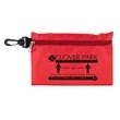 Milos Large Zipper Storage Pouch with Plastic Hook | https://www.bestnamebadges.com