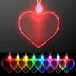 Light Up Acrylic Heart Necklace | https://www.bestnamebadges.com