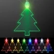 Acrylic Christmas Tree Shape Necklace with LED | https://www.bestnamebadges.com