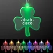 Acrylic Big Shamrock Shape Necklace with LED | https://www.bestnamebadges.com