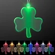 Acrylic Big Shamrock Shape Necklace with LED | https://www.bestnamebadges.com
