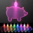 Acrylic Pig Shape Necklace with LED | https://www.bestnamebadges.com