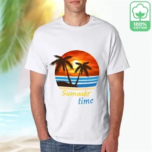 5.2 oz Hanes 100% ComfortSoft Cotton T-Shirt | https://www.bestnamebadges.com