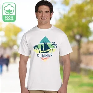 5.0 oz 100% Preshrunk Cotton Fruit of the Loom T-Shirt | https://www.bestnamebadges.com