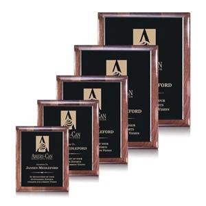 Telford Plaque - Ebony/Walnut | https://www.bestnamebadges.com