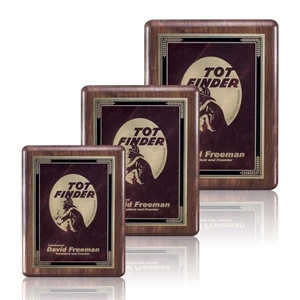 Maitland/Cardinal - Walnut/Burgundy | https://www.bestnamebadges.com