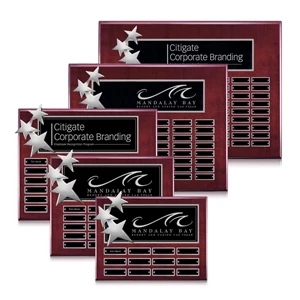 Constellation Perpetual - Rosewood Chrome | https://www.bestnamebadges.com