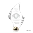 Flourish Hemisphere Award - Laser Engraved | https://www.bestnamebadges.com