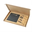 Slate Charcuterie Board Gift Set | https://www.bestnamebadges.com