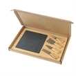 Slate Charcuterie Board Gift Set | https://www.bestnamebadges.com