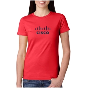 Next Level 4.3 oz. 100% Combed Cotton Ladies T-Shirts | https://www.bestnamebadges.com