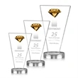 Jervis Gemstone Award - Amber | https://www.bestnamebadges.com