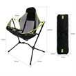 Folding Relaxed Outdoor Camping Rocking Chair | https://www.bestnamebadges.com