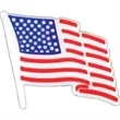 Plastic Flag Shaped Pin | https://www.bestnamebadges.com