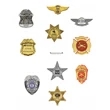 6 Point Plastic Star Badge | https://www.bestnamebadges.com