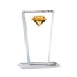 Regina Gemstone Award - Amber | https://www.bestnamebadges.com