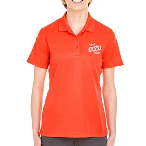 UltraClub 4.4 oz. 100% Polyester Mesh Pique Ladies' Polo | https://www.bestnamebadges.com