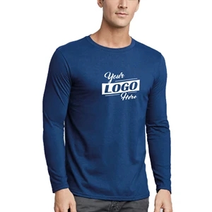 Gildan 4.5 oz 100% Preshrunk Cotton Adult Long Sleeve Tshirt | https://www.bestnamebadges.com