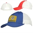 Two Tone Cotton Mesh Baseball Caps w/Custom Logo 6 Panel Hat | https://www.bestnamebadges.com