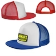 Classic Flat Bill Mesh Trucker Hats w/ Snap Closure Caps | https://www.bestnamebadges.com