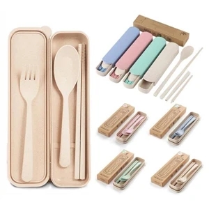 3pcs Portable Flatware Set With Case | https://www.bestnamebadges.com