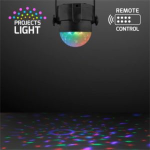 Instant Party Light Projector, 5" LED Disco Lamp with Remote