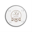 4" Round Clear Glass Coaster w/ Custom Imprint | https://www.bestnamebadges.com