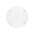 4" Round Clear Glass Coaster w/ Custom Imprint | https://www.bestnamebadges.com
