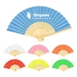 Bamboo Folding Paper Hand Fan | https://www.bestnamebadges.com
