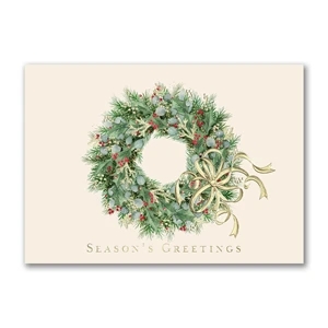 Regal Wreath Holiday Card