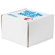 Screen Printed Corrugated Box Small 6x6x4 For Mailers | https://www.bestnamebadges.com