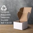Screen Printed Corrugated Box Small 6x6x4 For Mailers | https://www.bestnamebadges.com