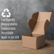Screen Printed Corrugated Box Small 6x6x4 For Mailers, Gift | https://www.bestnamebadges.com